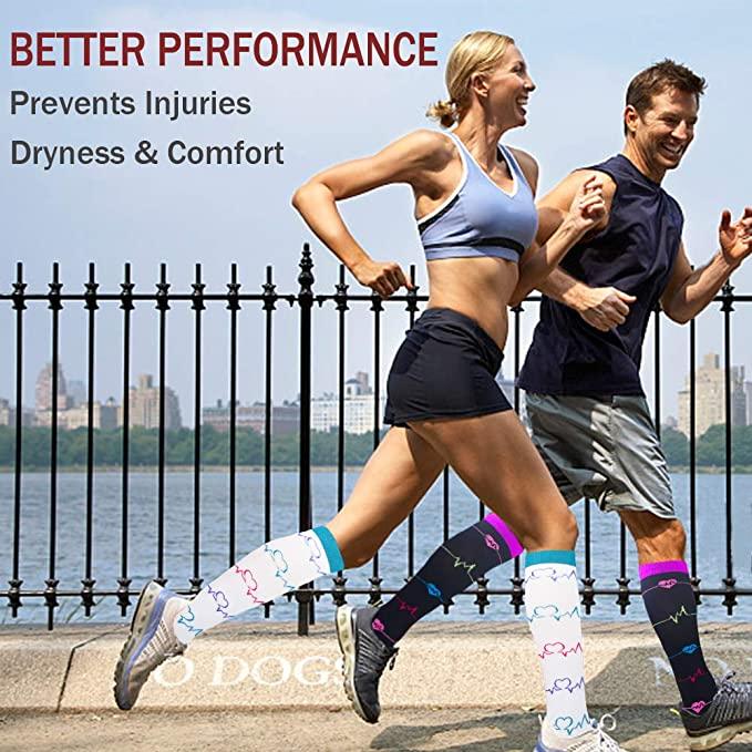 Изображение товара: Компрессионные носки 49 стилей, спортивные гольфы, носки для мужчин и женщин, антизабавные носки унисекс для занятий спортом на открытом воздухе, велоспорта, бега