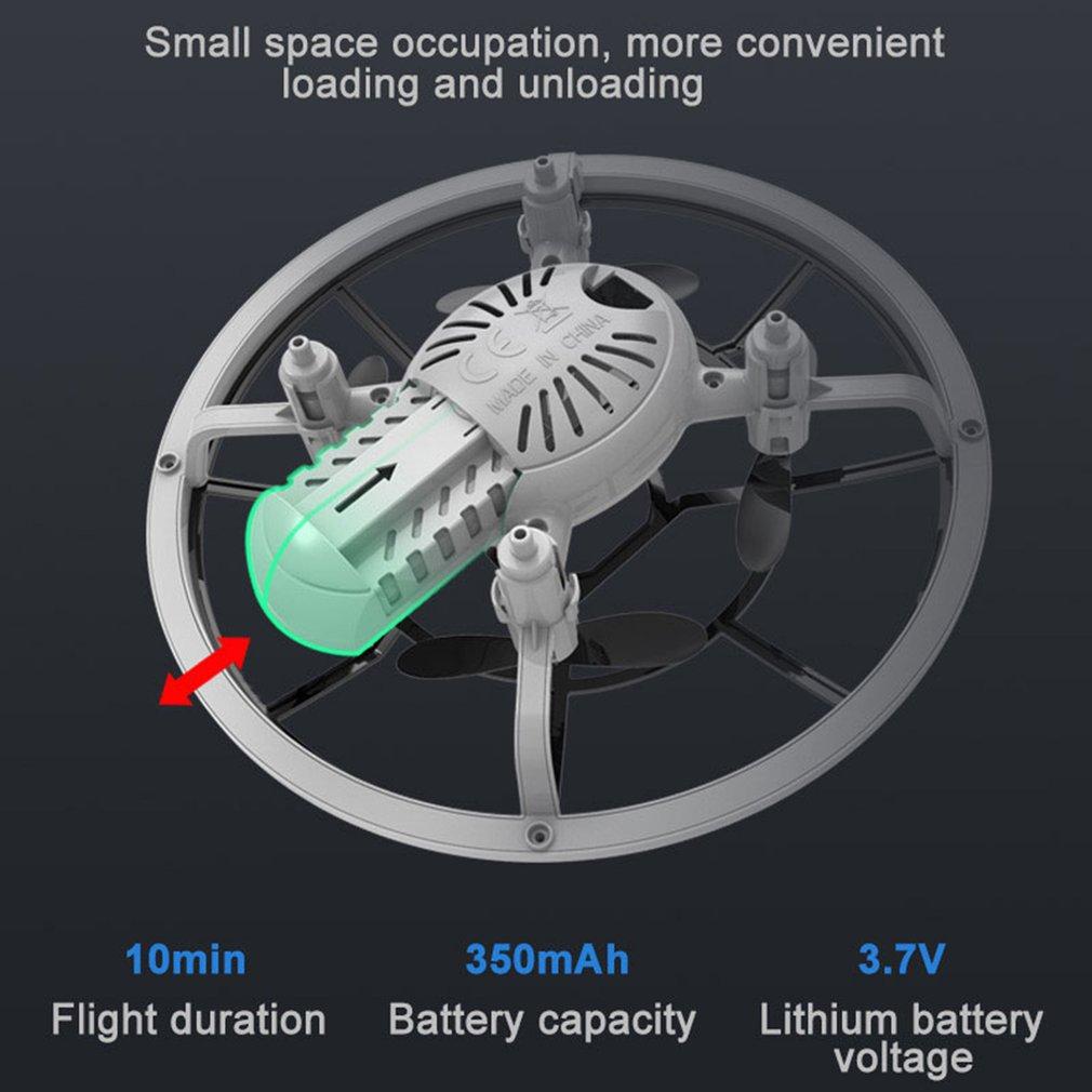 Изображение товара: Мини Квадрокоптер индукционный беспилотный Смарт-часы с дистанционным зондированием жесты самолета НЛО ручной контроль беспилотник высота удержания детская игрушка
