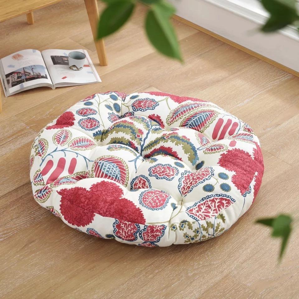 Изображение товара: Цветок круг в европейском стиле Стиль задняя подушка домашний мягкий офисный стул, софа Подушка ягодиц сиденья