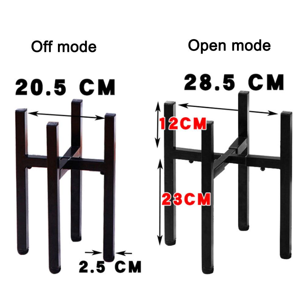 Изображение товара: Подставка для растений, легко устанавливается, держатель для цветочного горшка, отдельно стоящая стойка, выдвижная, для балкона, дома, офиса, бонсай, железная подставка для рисования