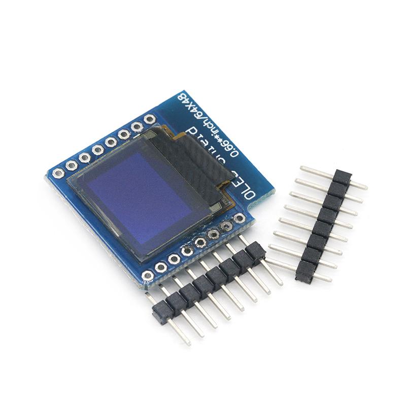 Изображение товара: 0,66 дюймовый oled-дисплей модуль для WEMOS D1 MINI ESP32 модуль AVR STM32 64x48 0,66 