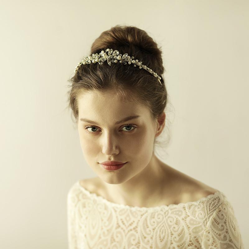 Изображение товара: Тиара для невесты O866, Хрустальная корона, свадебная тиара, роскошные стразы повязка на голову для принцессы, повязка на голову для вечерние