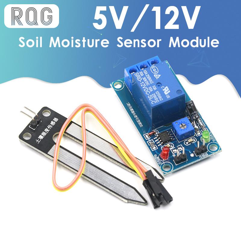 Изображение товара: NEW DC 5V 12V soil moisture sensor relay control module Automatic watering of the humidity starting switch for aduino