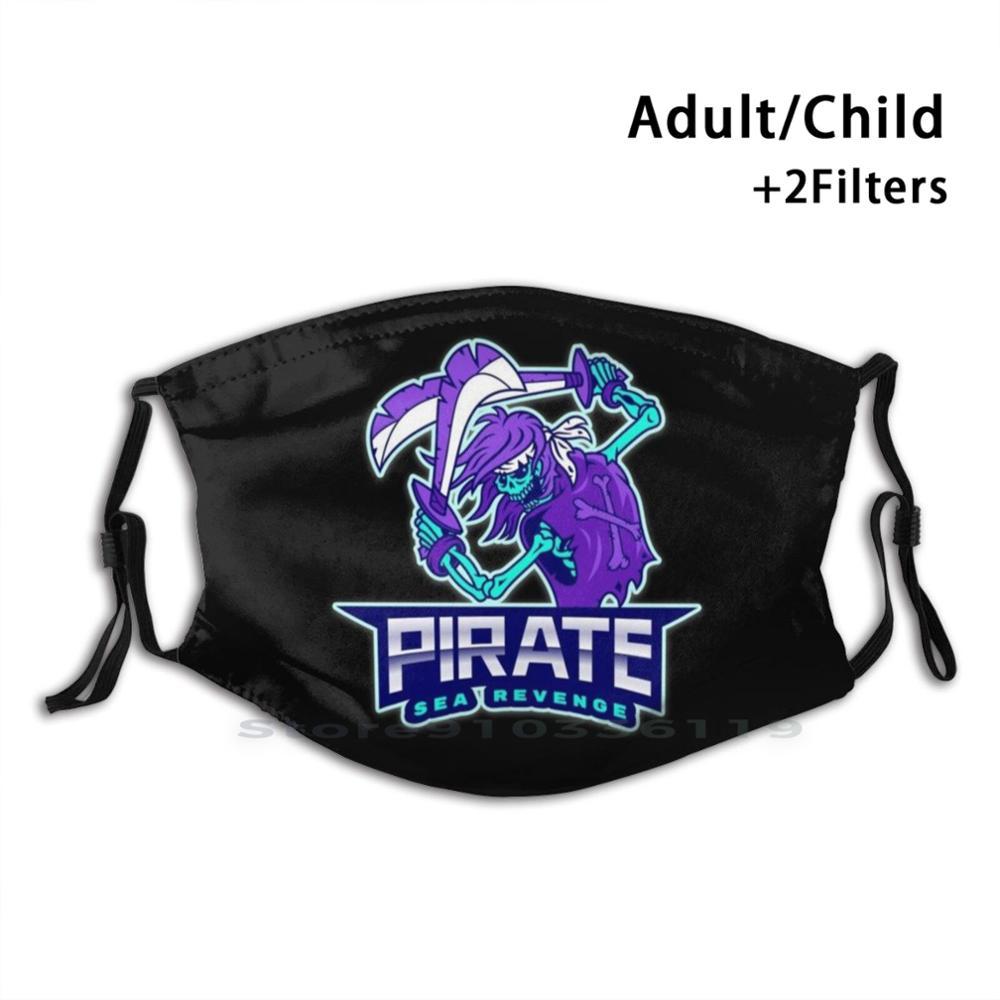 Изображение товара: Пиратская морская месть для взрослых и детей моющаяся смешная маска для лица с фильтром смерти скеленовый страшный ужас Хэллоуин смерти