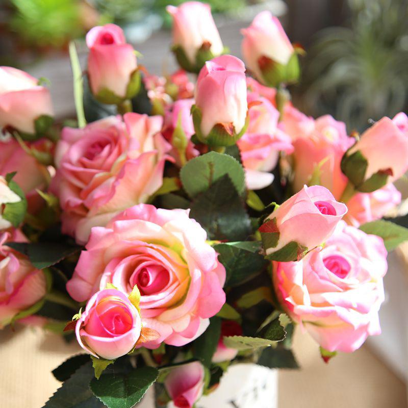 Изображение товара: Цветок из фланелета, Георгин Роза, искусственный цветок, украшение для свадьбы, венок, Подарочная коробка, скрапбукинг, искусственный цветок