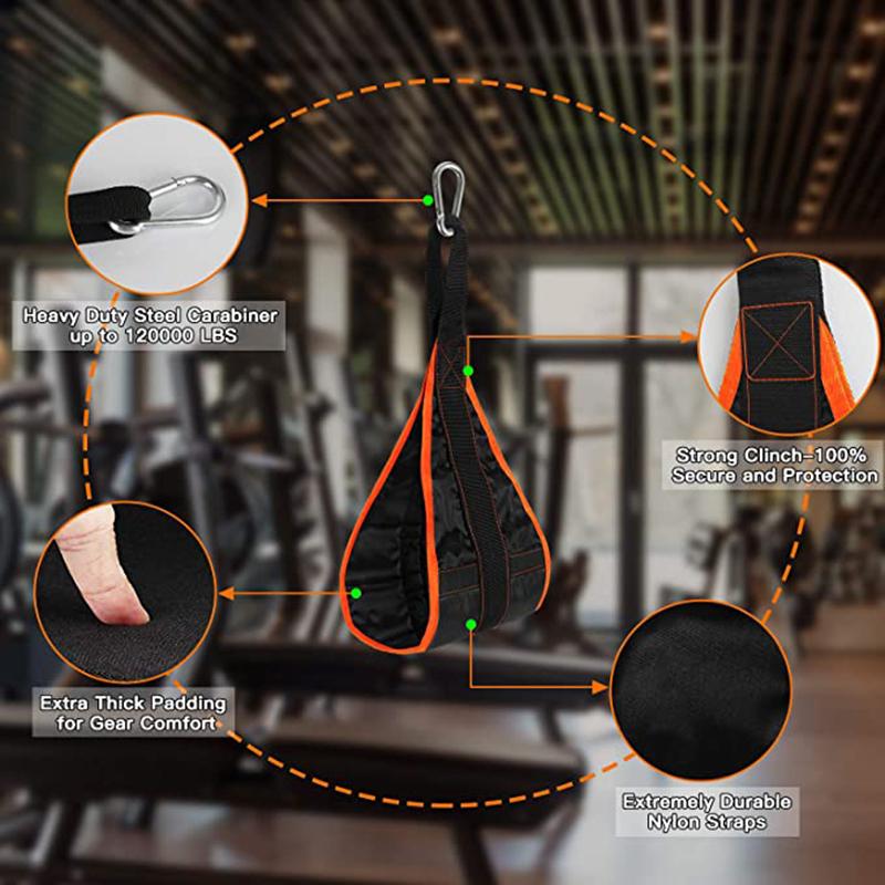 Изображение товара: Fitness Hanging Ab Straps For Abdominal Muscle Building Strength Training Arm Support Ab Workouts Padded Gym Equipment