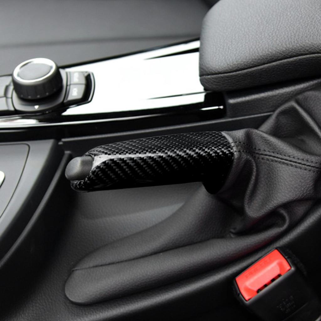 Изображение товара: Чехол для ручного тормоза из углеродного волокна для BMW серий 1234 E90 E60 F30 2013-2018