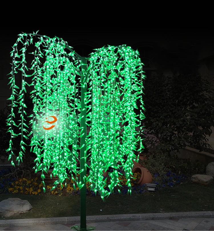 Изображение товара: Led искусственная ива плача дерево светильник для наружного использования 3 м/9,8 футов высота 2304 шт светодиодов непромокаемые рождественские украшения водонепроницаемое дерево
