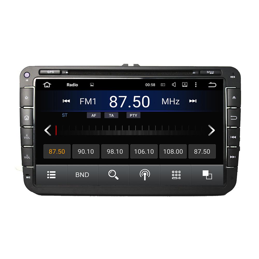 Изображение товара: Автомобильный DVD-плеер 8 дюймов, 2 Din, 8 ядер, Android 10,0, для VW сиденье Jetta 2006-2012, аудио, стерео, 4 + 64 ГБ, радио, автомобильный мультимедийный плеер DSP