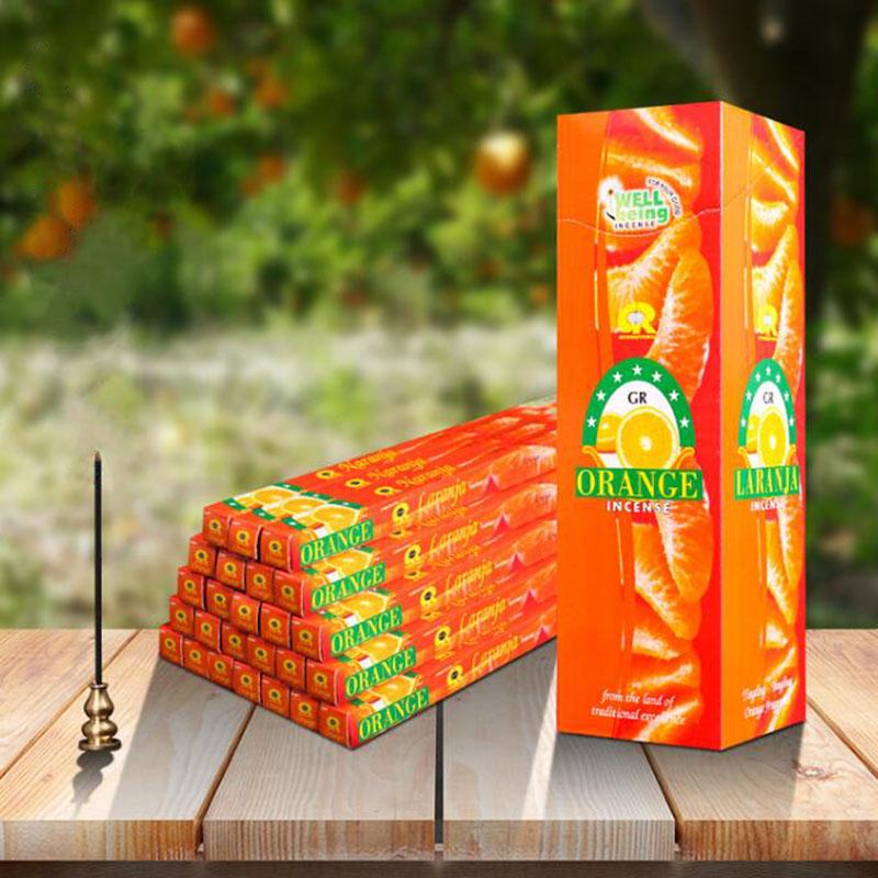 Изображение товара: Палочка с ароматом ладана для освежителя воздуха очаровательный внутренний аромат 25 небольших коробок/большая коробка индийский ароматизатор апельсина