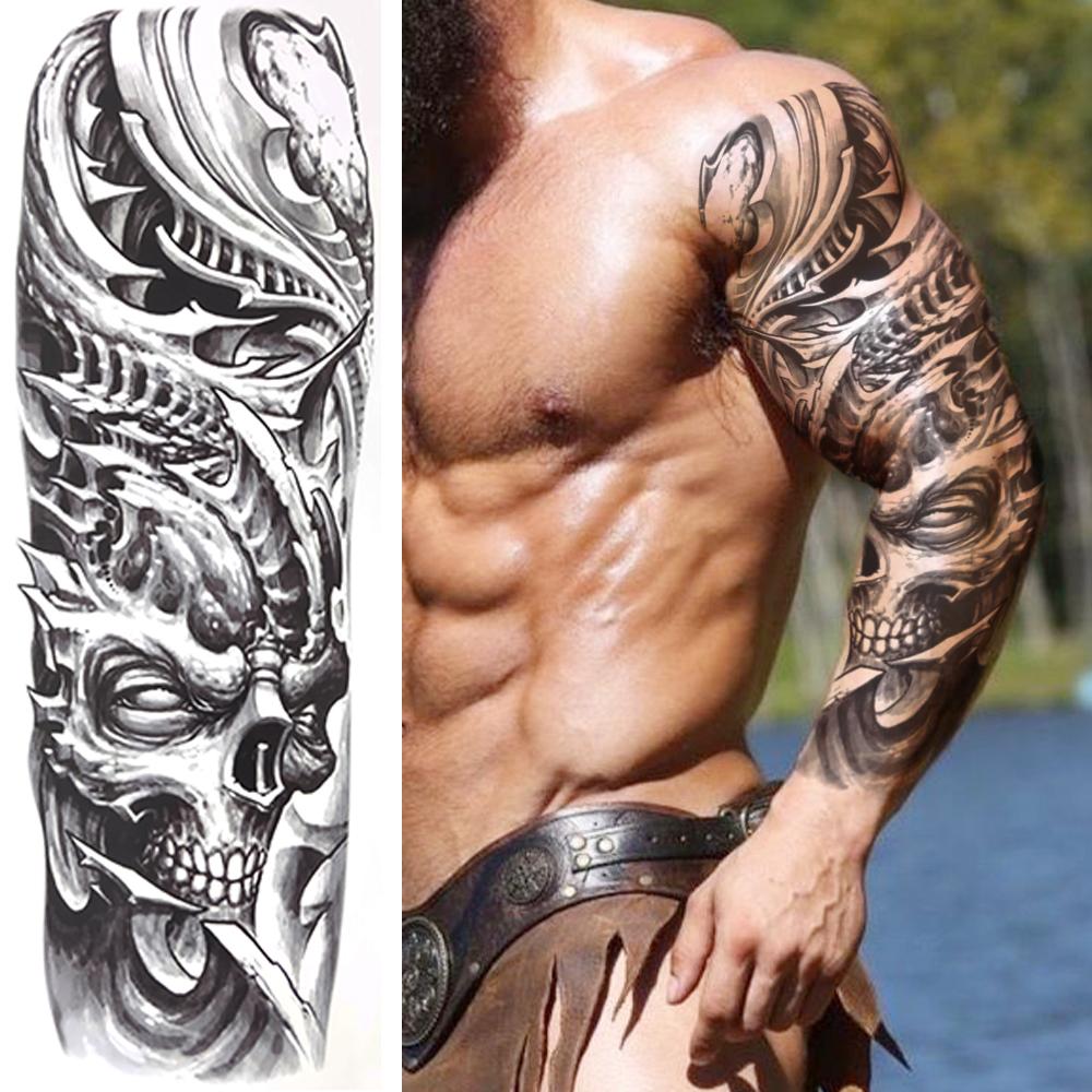 Изображение товара: Extra Large Feather Temporary Tattoos Sleeves For Women Men Adult God Angel Wings Warrior Fake Tattoo Full Arm Sleeve Tattos