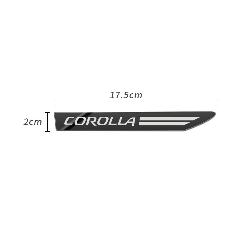 Изображение товара: Автомобильный Стайлинг 2 шт боковое крыло значок эмблема крыло спортивный автомобиль стикер для Аксессуары для Toyota corolla Автомобильный Стайлинг
