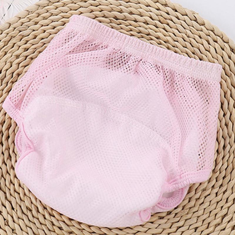 Изображение товара: Летние детские удобные для кожи дышащие штаны из пряжи Brala детские подгузники из хлопчатобумажной ткани, сетчатые штаны, аксессуары для ухода за детьми