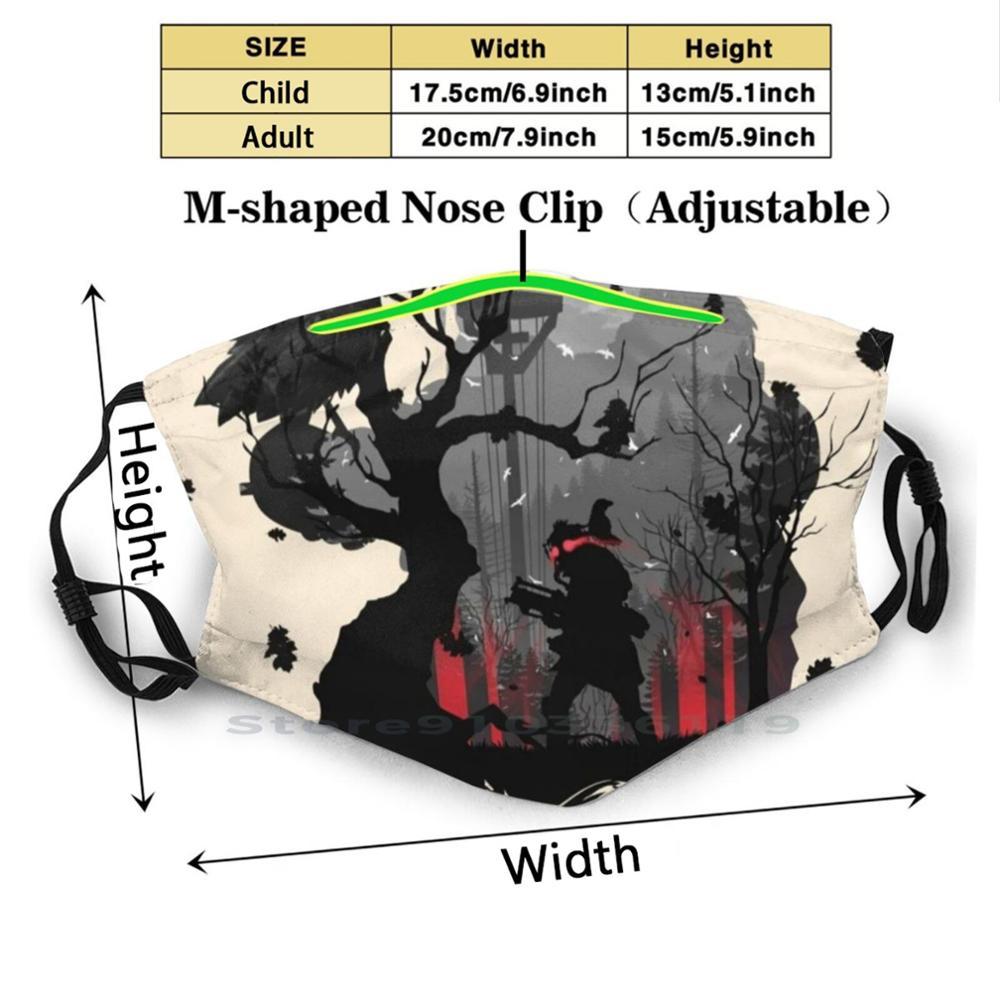 Изображение товара: Кровавая чередующаяся многоразовая маска для лица с фильтрами, детская аниме боевая игра Apex Legends