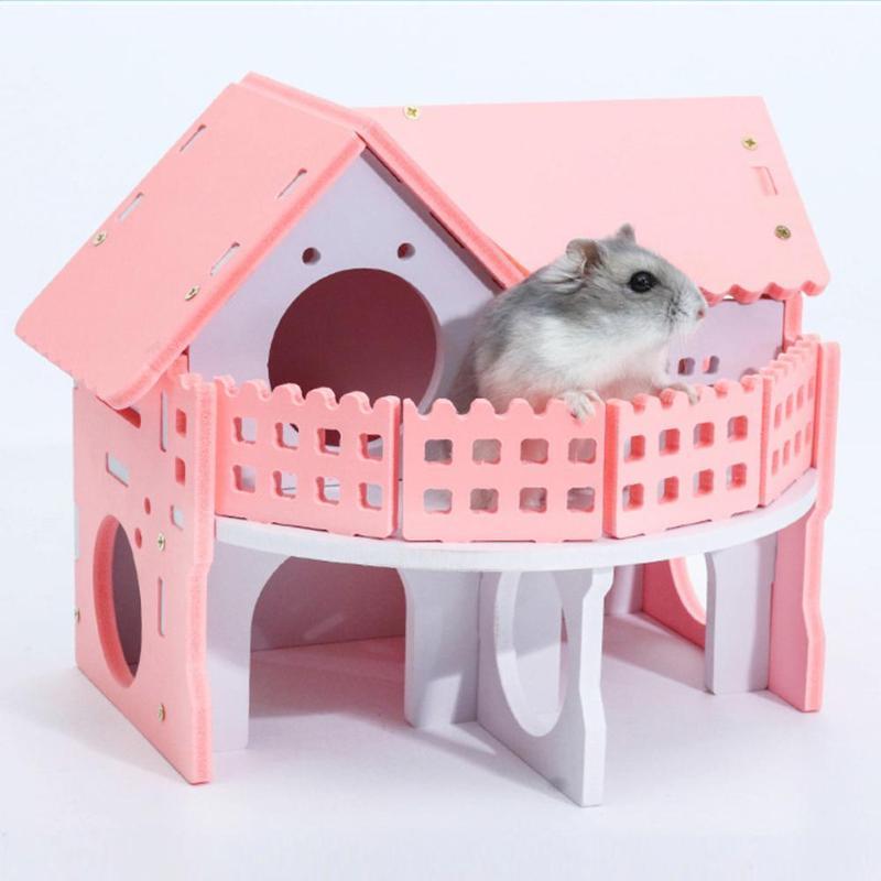 Изображение товара: Симпатичный маленький домик для домашних животных, Лежанка, хомяк, кролик, ежик, домашний питомец, клетка для сна, товары для домашних животных