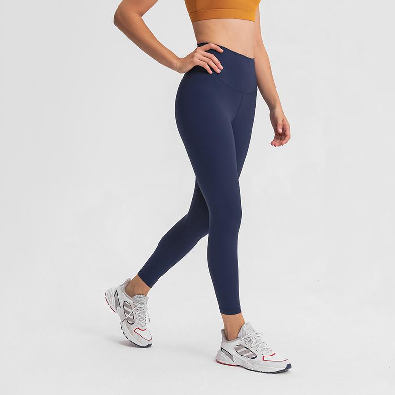 Изображение товара: Осенне-зимние штаны для йоги с высокой талией, женские леггинсы для спортзала, облегающие колготки с эффектом пуш-ап, Компрессионные спортивные женские штаны для фитнеса