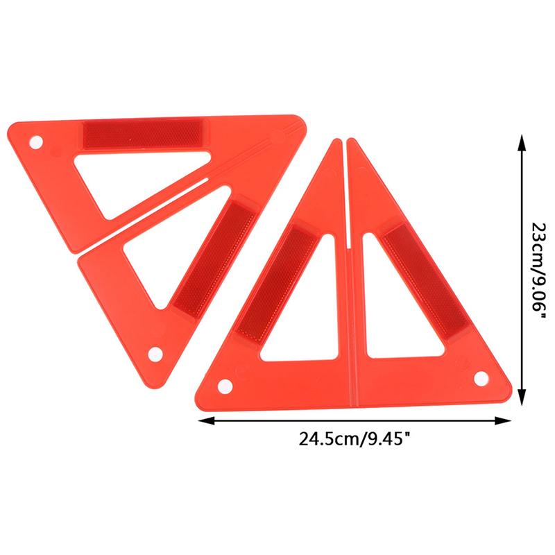 Изображение товара: 1 шт. новый красный автомобильный треугольный предупреждающий треугольник задний знак безопасности Автомобильный штатив складной отражатель стоп-сигнала