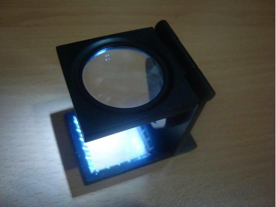 Изображение товара: Медицинская Лупа с 10-кратным увеличением, светодиодная Металлическая лампа
