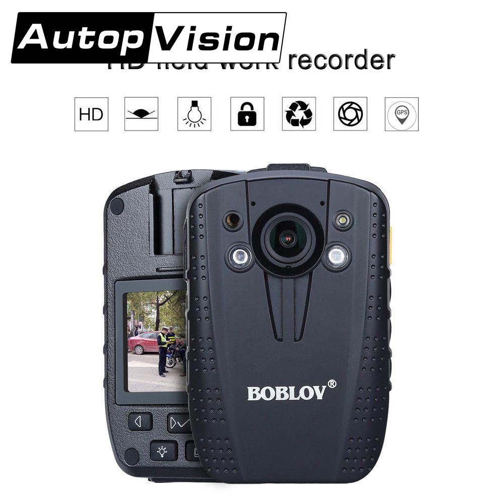 Изображение товара: Носимый видеорегистратор с ночным видением, 16 ГБ, GPS, HD 1296P, 2-дюймовый экран