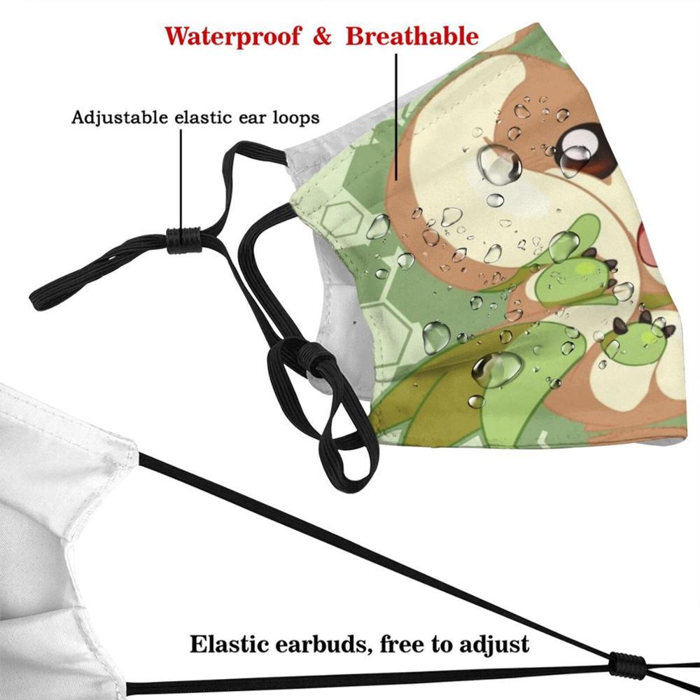 Изображение товара: Многоразовая маска для рта с фильтром Pm2.5, с принтом в виде терьермона, Chibi, для детей, Digimon, Tamers, терьермон, манга, монстр, милый аниме