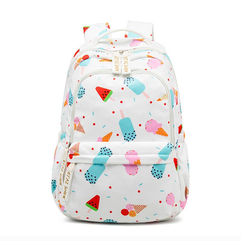 Изображение товара: Женский рюкзак с принтом мороженого, Большой Вместительный рюкзак для путешествий, водонепроницаемый рюкзак для книг, свежие школьные сумки 15'6 Cun для ноутбука Rugzak