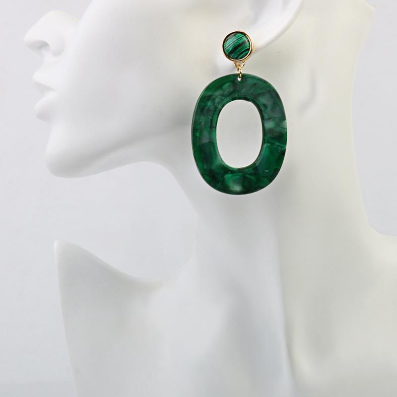 Изображение товара: Яркие женские ювелирные изделия из серебра 925 пробы, дизайнерские Зеленые капли для ушей, модные женские аксессуары вечерние