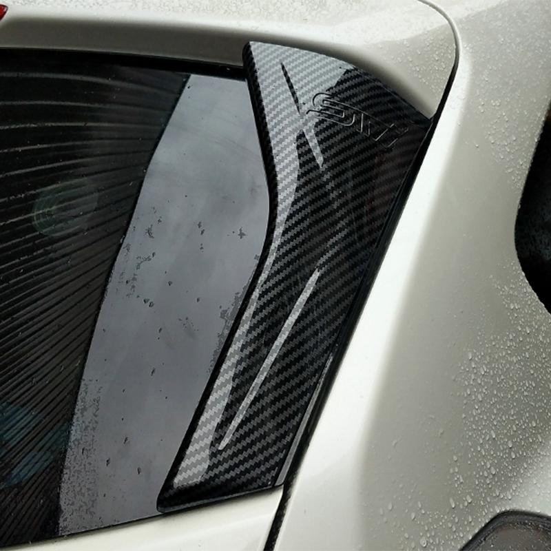Изображение товара: Углеродное волокно стиль заднего окна боковой спойлер крыло полосы защиты Накладка для Subaru XV 2018-2020