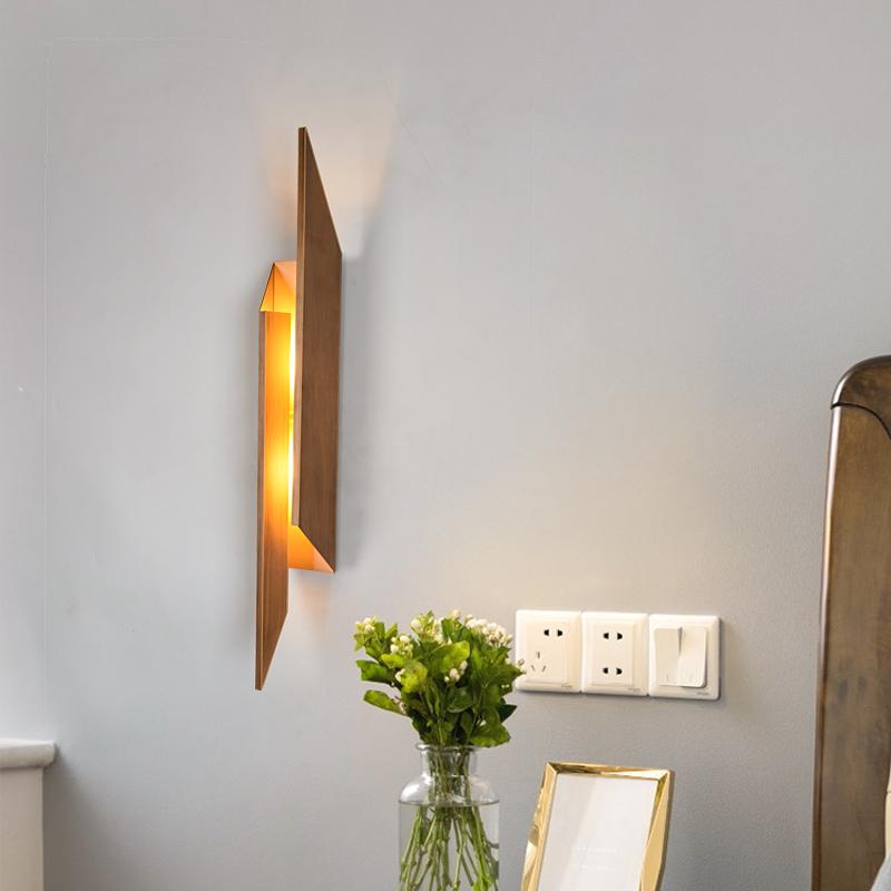 Изображение товара: Настенный светильник FSS в скандинавском стиле, двойная фоновая лампа для прихожей, коридора, спальни, прикроватного столика, креативные индивидуальные декоративные лампы