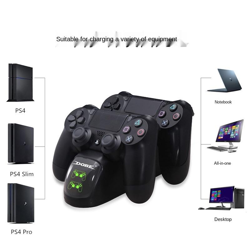 Изображение товара: Зарядная база для Playstation 4, фиксированное зарядное устройство для PS4, тонкое зарядное устройство для игрового автомата, игровые аксессуары для Sony Playstation4, USB-соединение