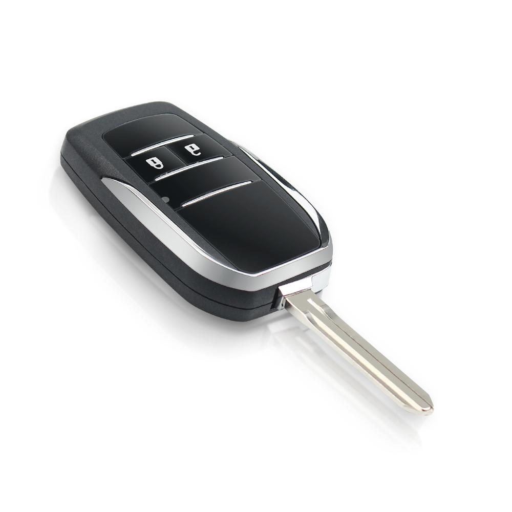 Изображение товара: KEYYOU 10x For Toyota Reiz Camry Rav4 Yaris Corolla 4Runner Avlon Modified Flip Key Case 2/3/4 Buttons Car Remote Key Shell