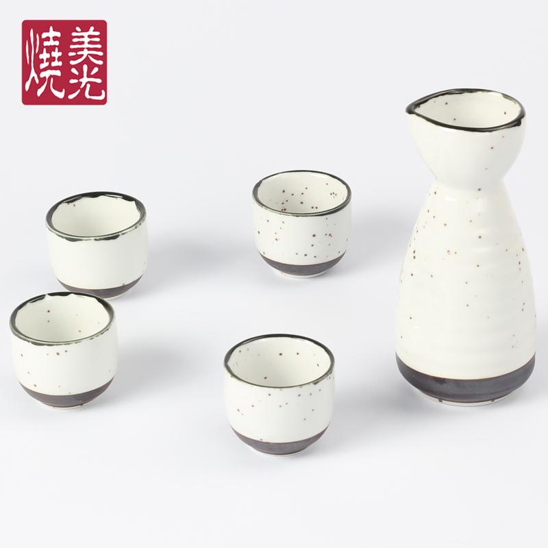 Изображение товара: Японский керамический котелок для сакэ, чашка, посуда для вина, подарочный набор, белый фарфор, диспенсер для риса, вина, спирта