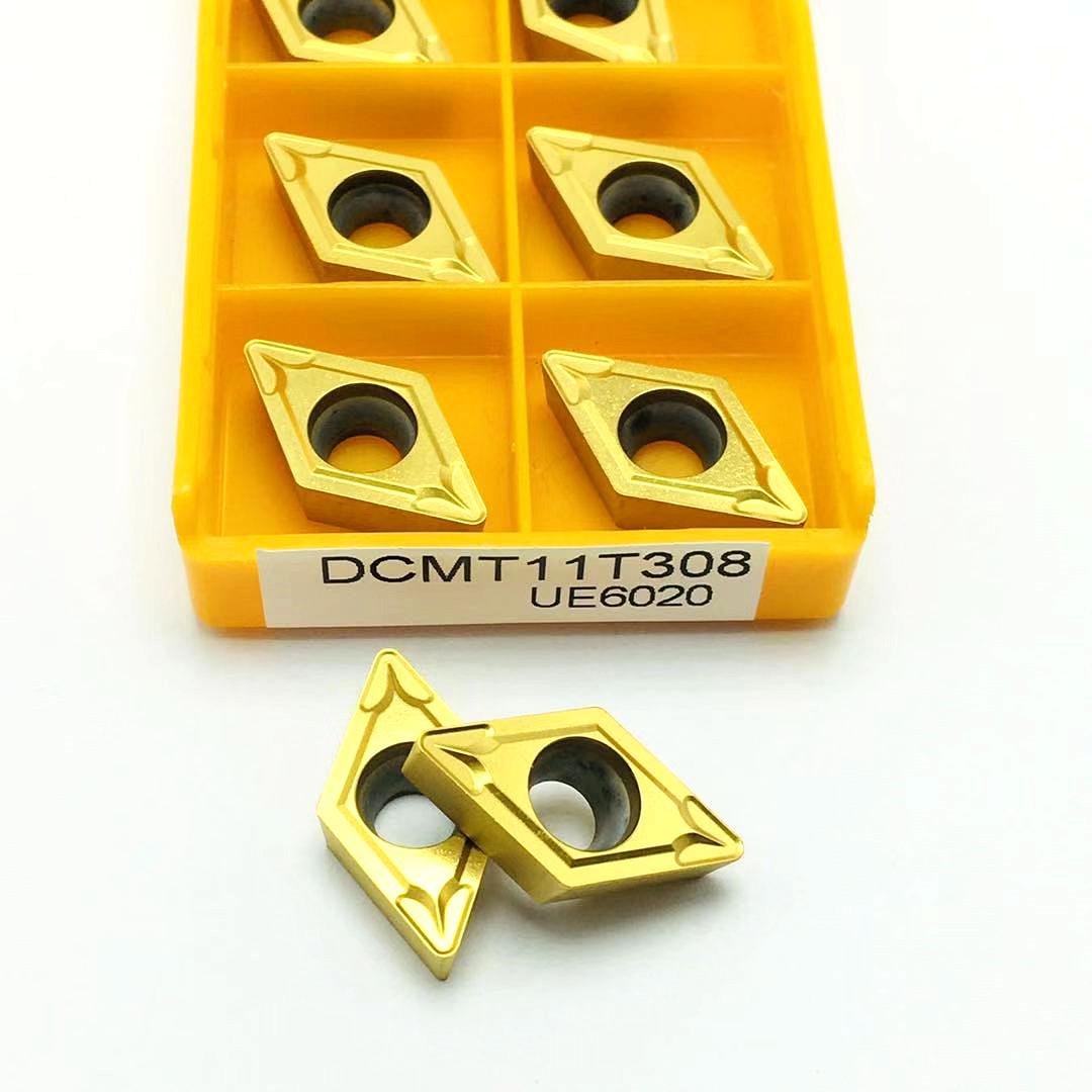 Изображение товара: Токарные станки DCMT070204 DCMT11T304 DCMT11T308, высококачественные детали для токарных станков с ЧПУ, наружные токарные инструменты, лезвия, карбидные лезвия