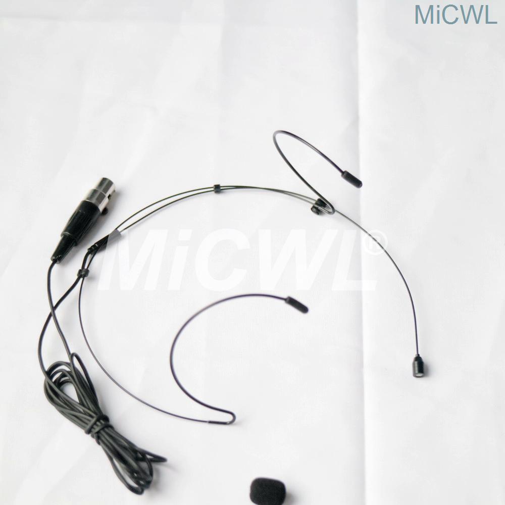 Изображение товара: Черный TA4F мини гарнитура головная одежда микрофон для Shure беспроводной BeltPack системы всенаправленные микрофоны