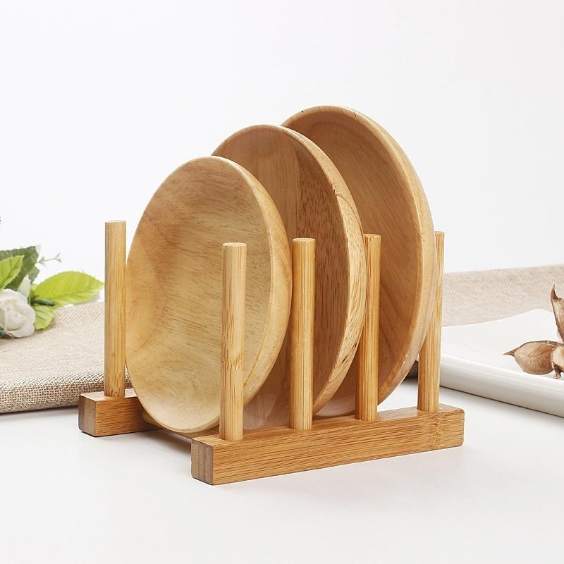 Изображение товара: Деревянная сушка для посуды сушилка для посуды подставка держатель пластины сушилка для хранения Кухня инструмент