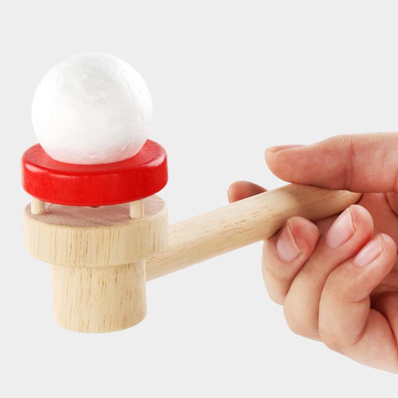 Изображение товара: Забавный плавающий шар, подвесной маленький шар для боулинга, деревянная игрушка, развивающая Спортивная креативная трубка, баланс, детская Когнитивная игрушка, подарок