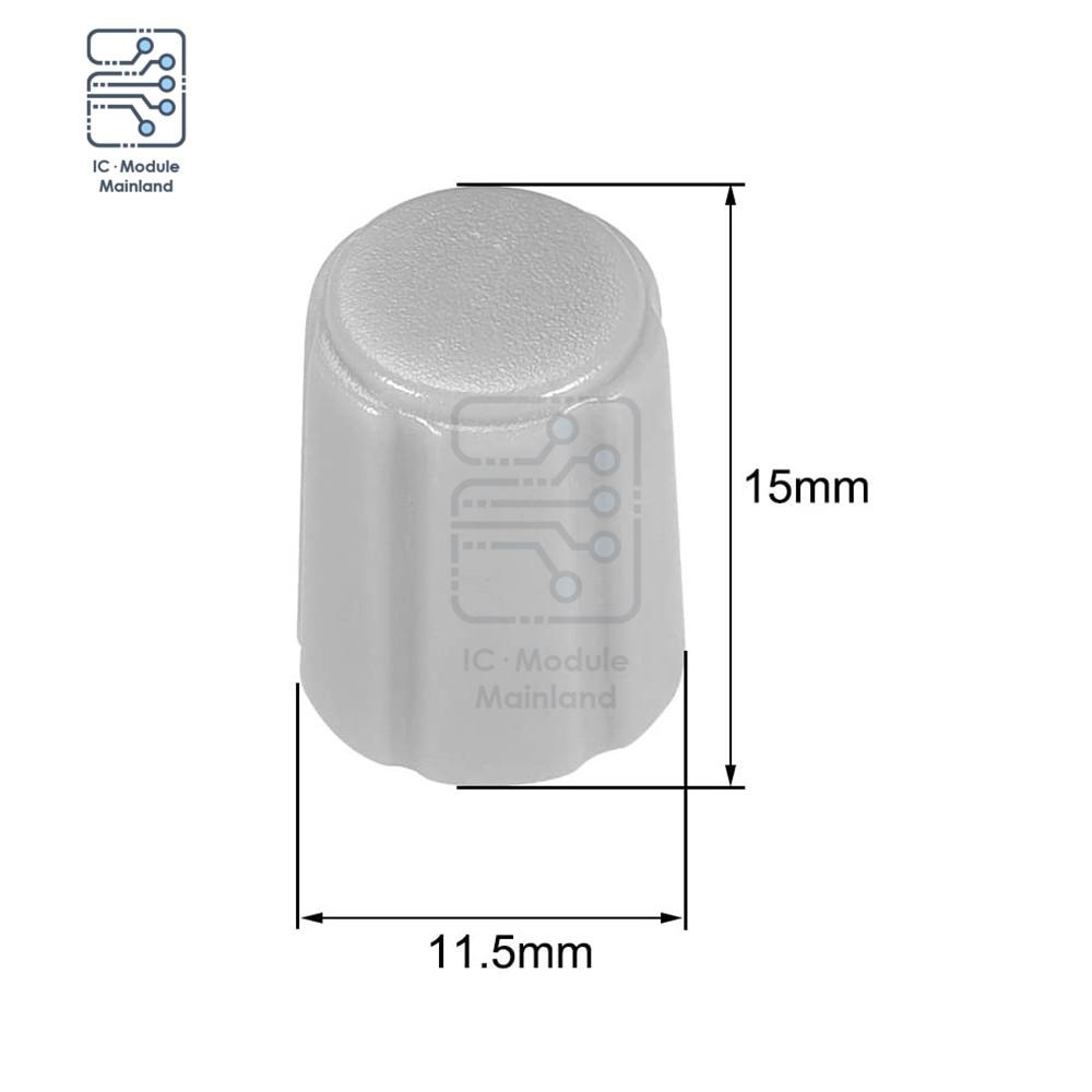 Изображение товара: 5 шт./лот, ручки управления потенциометром для электрогитары, акриловые ручки громкости, Тип D, диаметр 6 мм, ручка энкодера