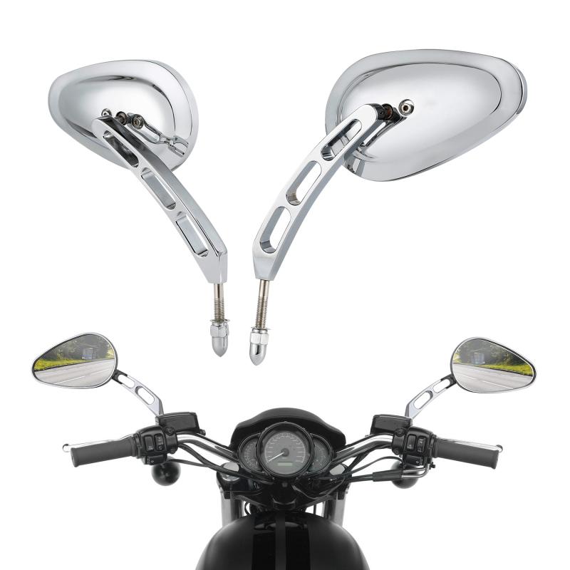 Изображение товара: Мотоциклетные хромированные зеркала заднего вида 8 мм для Harley Touring Electra Glide Sportster Softail Roadster XL1200CX Electra Glide Ultra