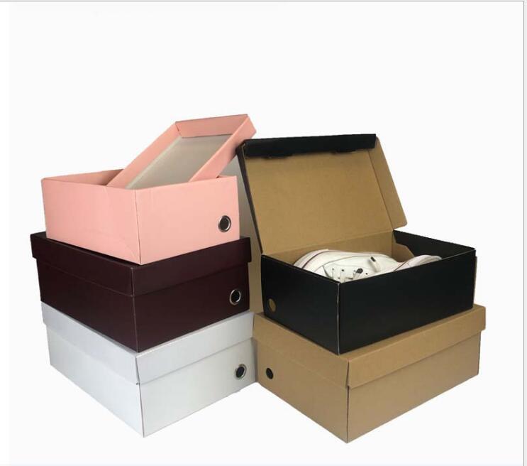Изображение товара: Коробка для хранения обуви, складная бумажная Подарочная коробка для упаковки обуви, 100 шт.