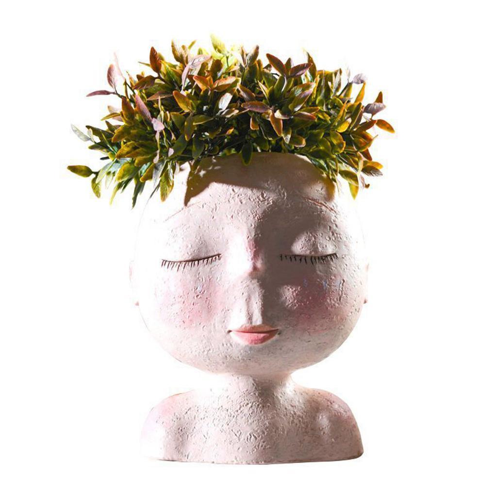 Изображение товара: Портрет персонажа растения Цветочный горшок Смола сочные абстрактное искусство ваза плантатор