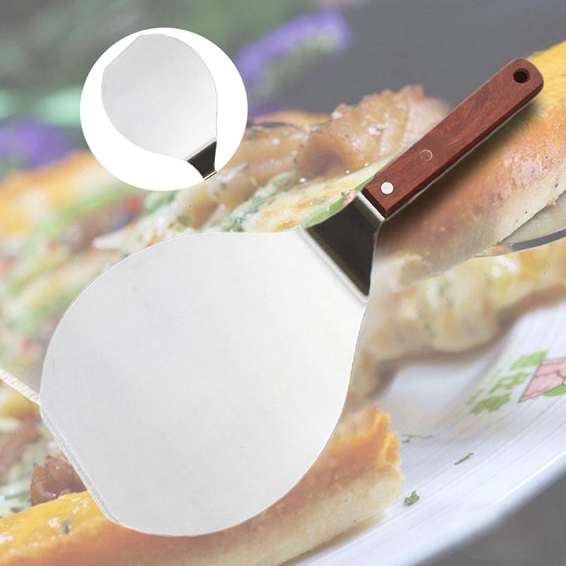 Изображение товара: Антипригарный кондитерский кухонный подъемник из нержавеющей стали, Круглый лопатка для пиццы, лопатка для выпечки
