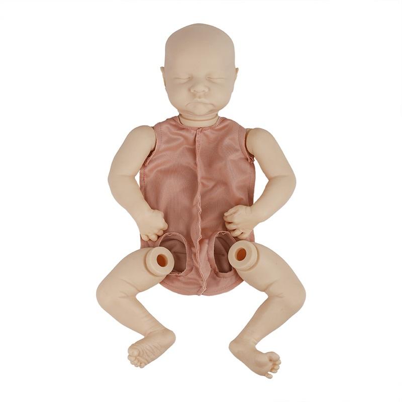 Изображение товара: Кукла реборн 20 дюймов, Реалистичная виниловая НЕОБРАБОТАННАЯ Кукла-младенец Реборн, Леви, незакрашенные детали куклы, пустая кукла «сделай сам»