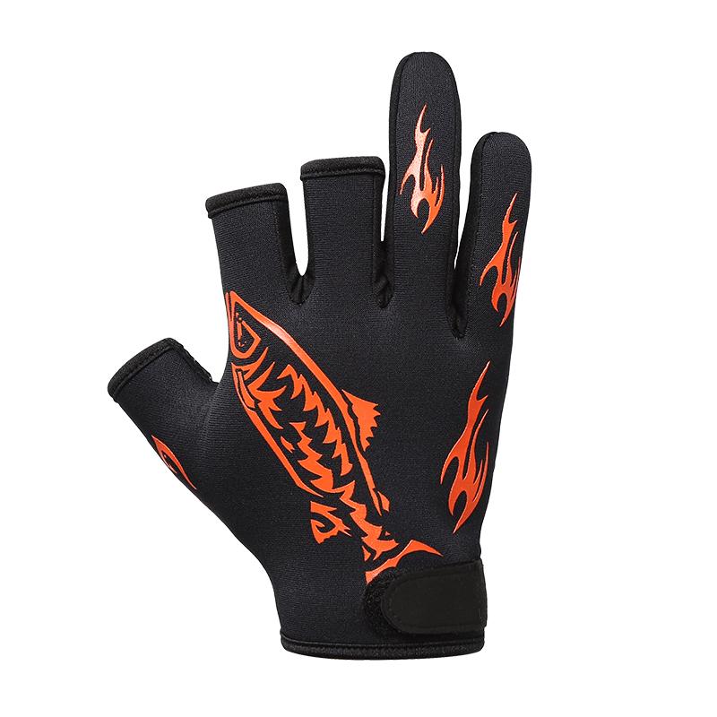 Изображение товара: Ryojin, японский бренд, перчатки для рыбалки с тремя пальцами, зимние, Холодостойкие, теплые, для улицы, большой размер, рок, рыбалка, теплые перчатки для мужчин, M-L-XL