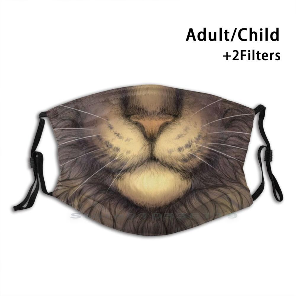 Изображение товара: Маска для кошки, для взрослых, для детей, моющаяся, забавная маска для лица с фильтром, с фильтром, с милым животным, Kawaii, пушистая, защищающая рот, аниме, забавная