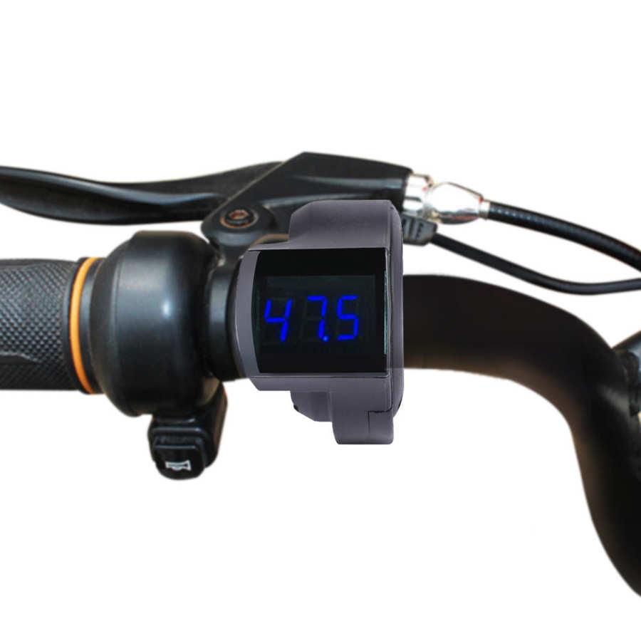 Изображение товара: Электрический велосипед, ускоритель большого пальца, переключатель, дисплей напряжения, руль с цифровым дисплеем напряжения для электрического скутера
