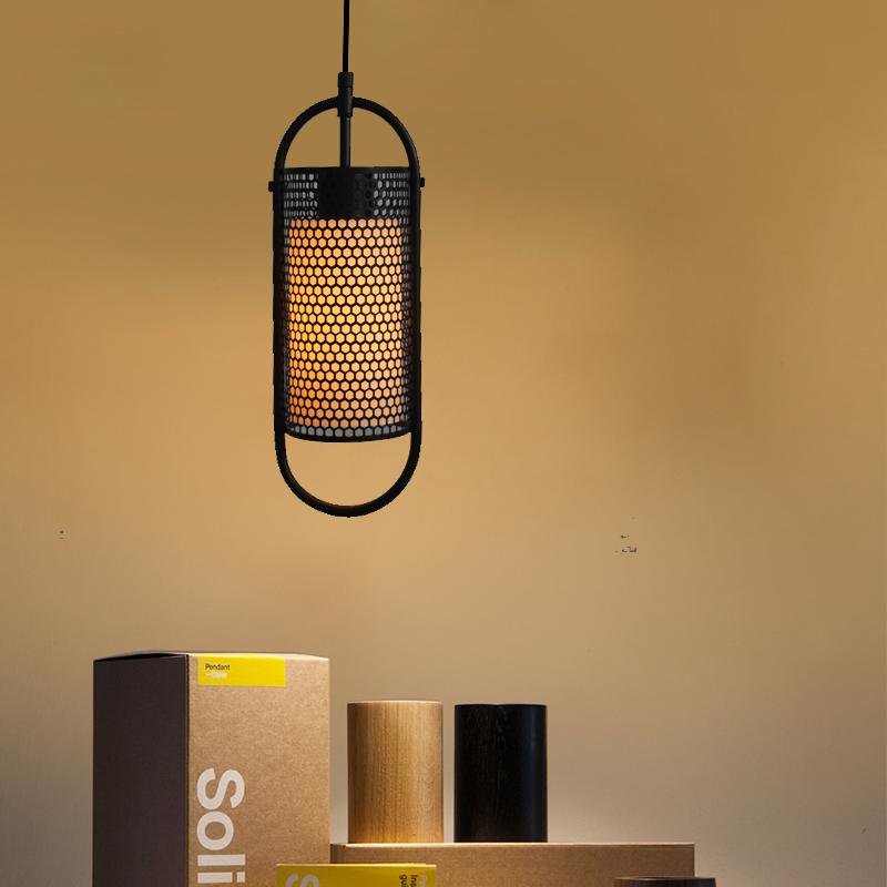 Изображение товара: Американский стиль подвесной светильник для столовой цилиндрический Золотой Черный E27 Бар подвесной светильник для спальни приспособления для украшения дома 90-240 В