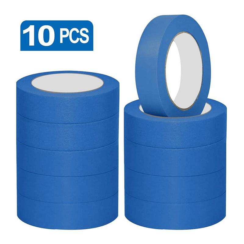 Изображение товара: 10 упаковок DIY Маскировочная бумага синяя малярная лента для художников внутренняя окраска украшения 24 мм x 20 м малярная лента