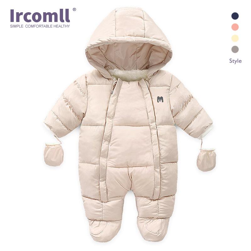 Изображение товара: Комбинезон Ircomll для новорожденных мальчиков и девочек, хлопковый, с длинным рукавом