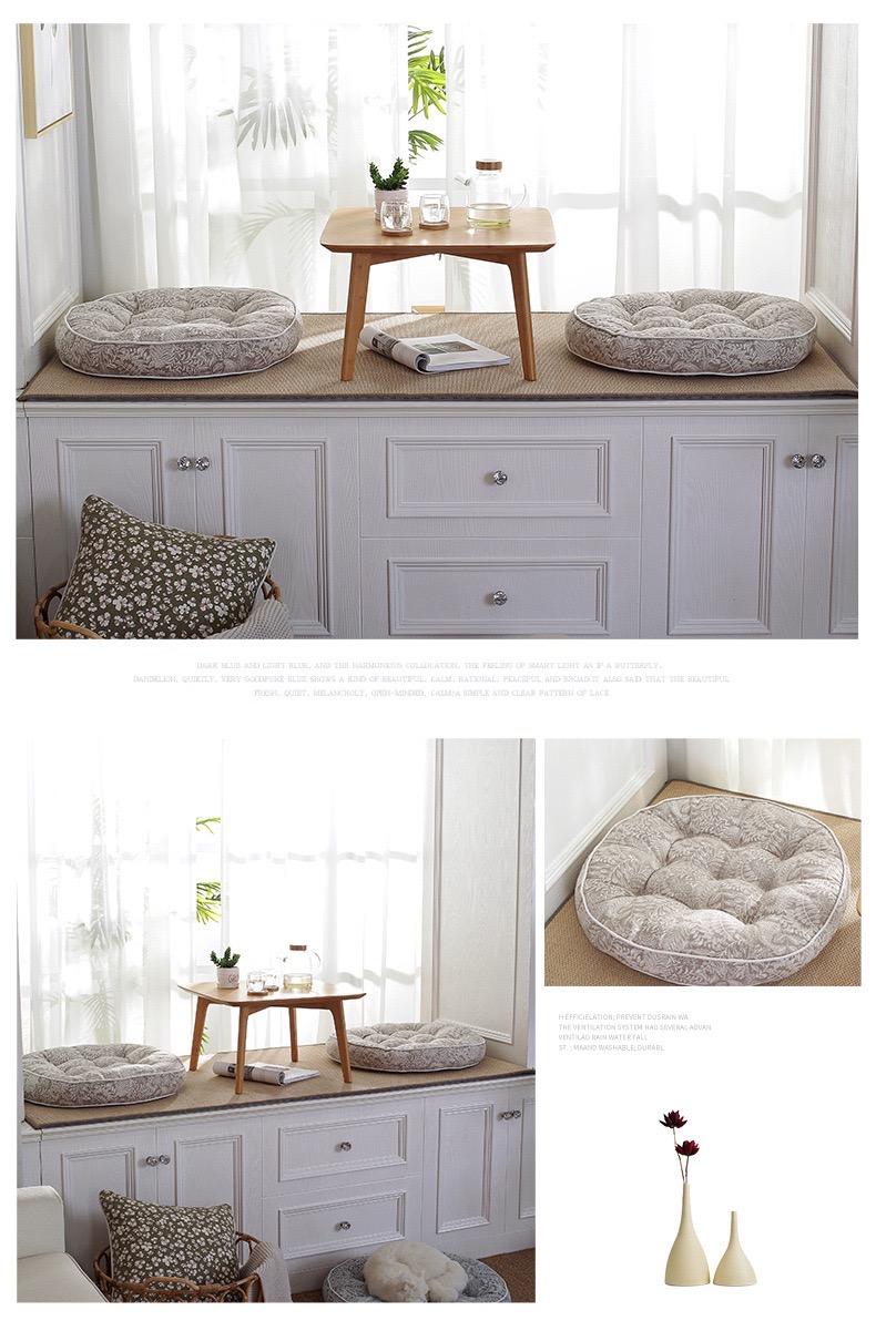 Изображение товара: Круглая подушка в европейском стиле, подушки для спины, домашняя искусственная подушка, подушка для сиденья