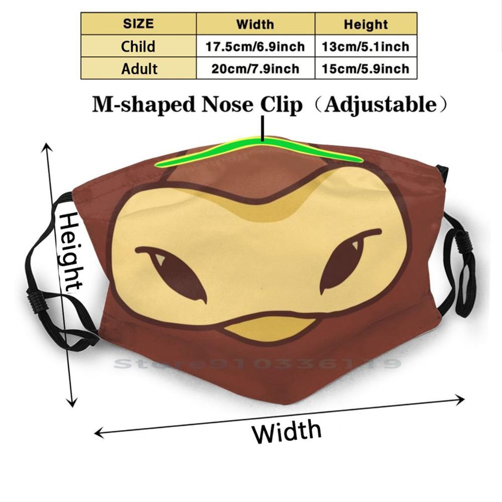 Изображение товара: Рот бульдога дизайн Пылезащитный фильтр смываемая маска для лица дети животные милые животные кошка Смешные Кошки Шаблон прохладный зеленый