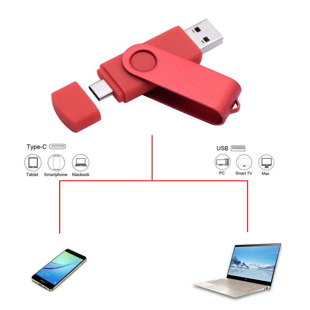 Изображение товара: 10 шт./лот Флешка type-c usb 4 ГБ 8 ГБ флеш-накопитель 16 Гб usb2.0 32 Гб 64 Гб 128 ГБ 8 ГБ флеш-накопитель Бесплатный Пользовательский логотип USB карта памяти